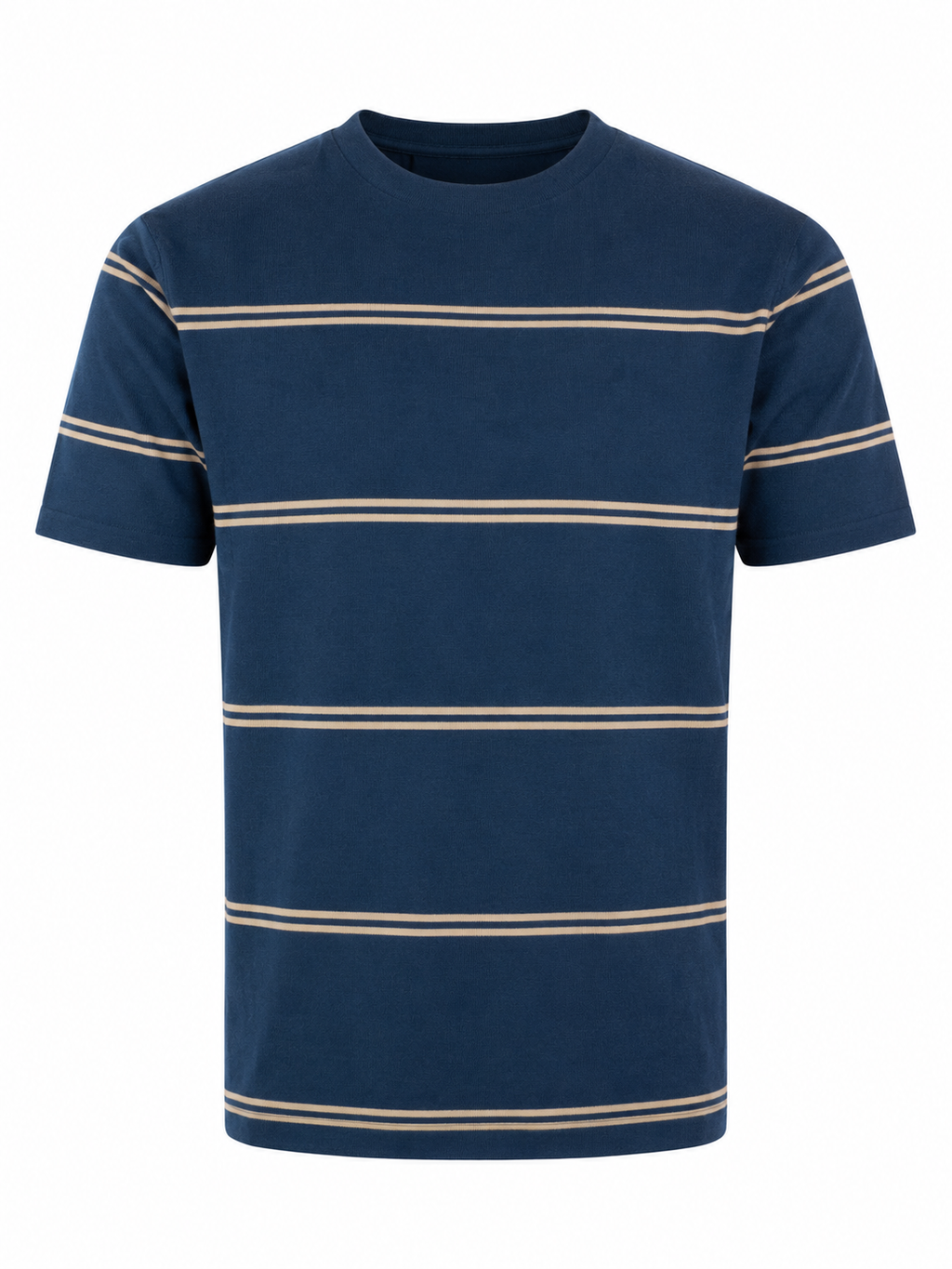 Crew Neck Knit Tee - Navy