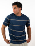 Crew Neck Knit Tee - Navy