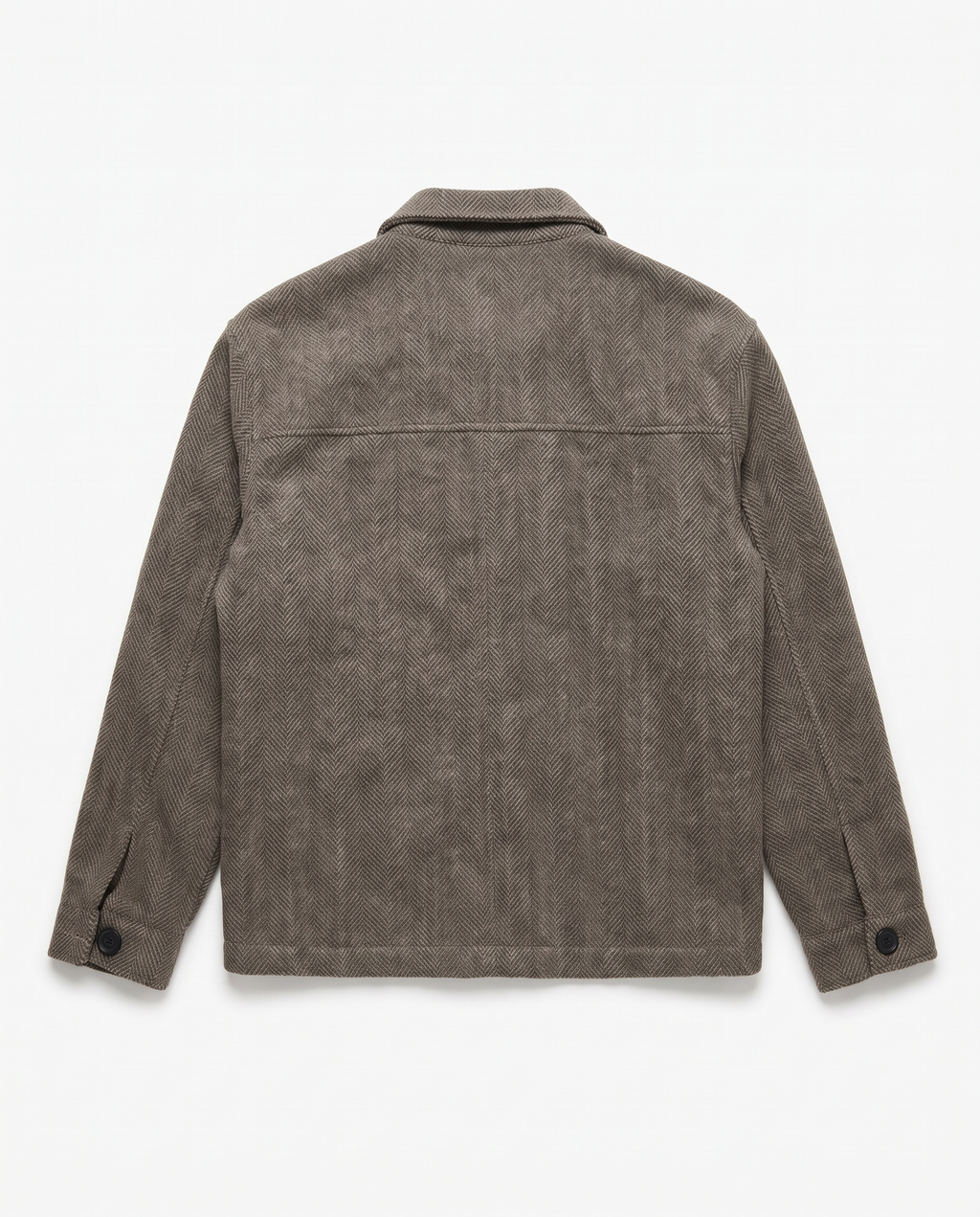 The Overshirt in Taupe, back