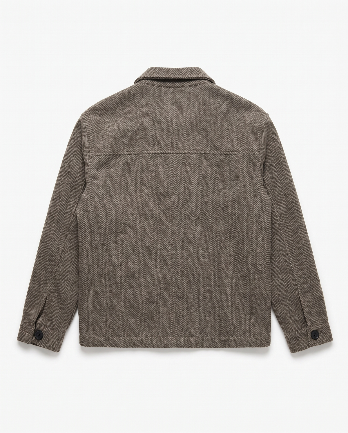 The Overshirt in Taupe, back
