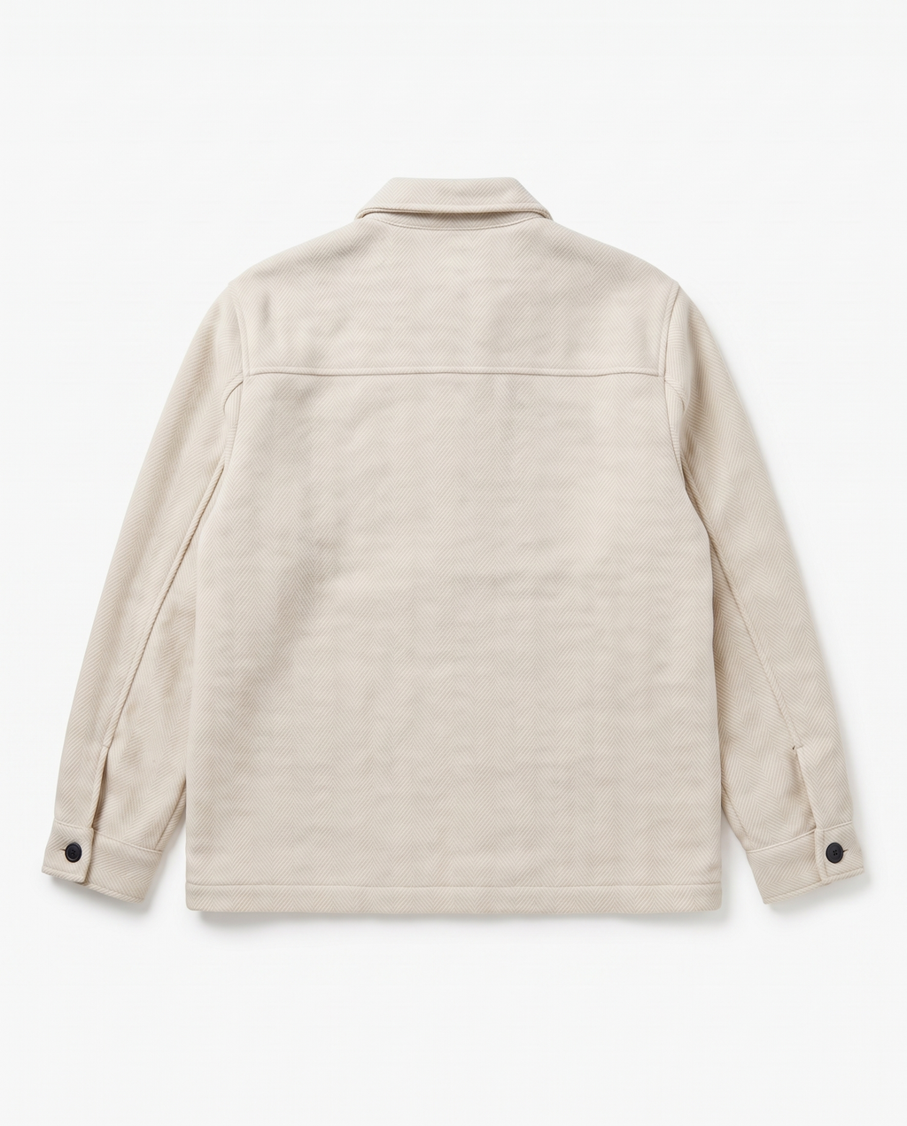 The Overshirt in Cream, back