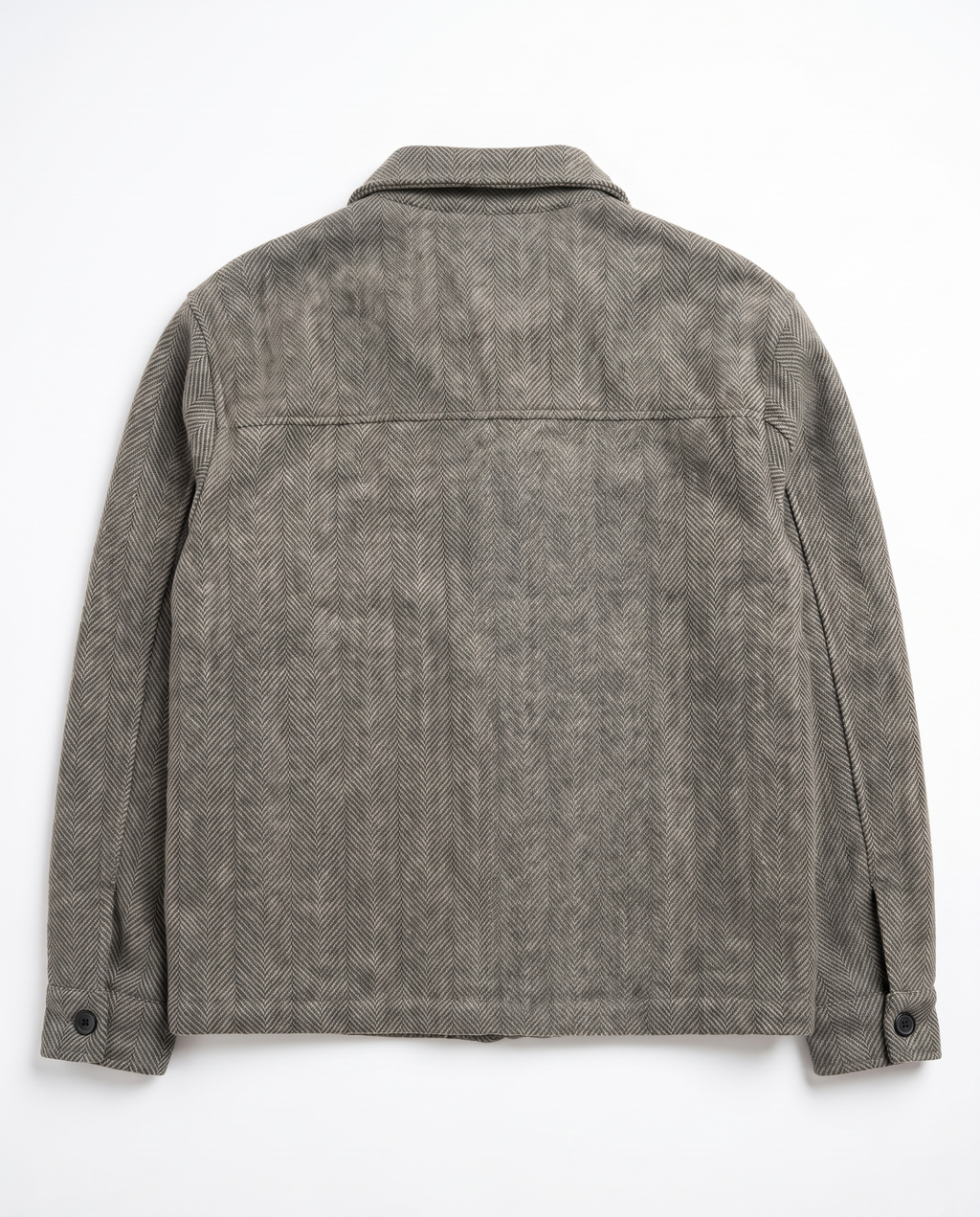 The Overshirt in Olive, back