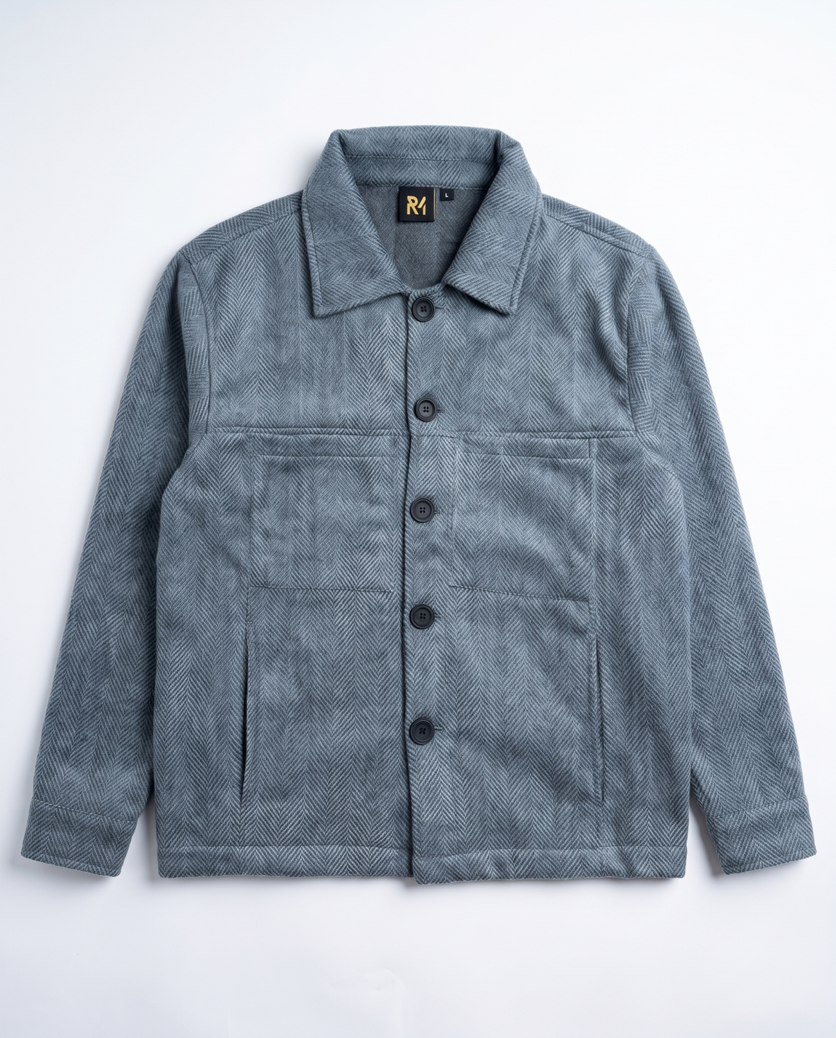 The Overshirt in Blue, front