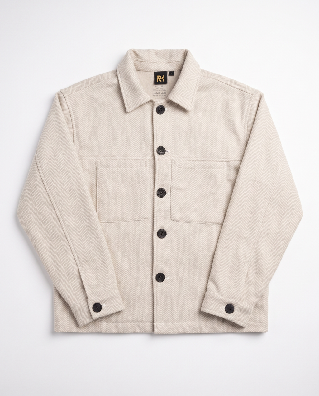 The Overshirt in Cream, front