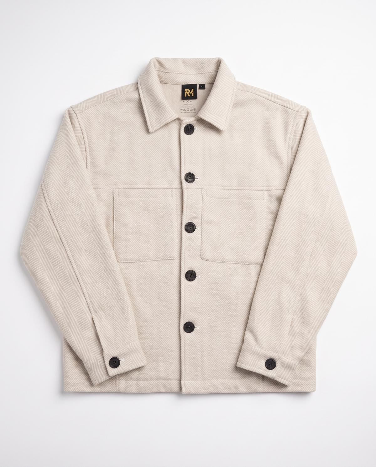 The Overshirt in Cream, front