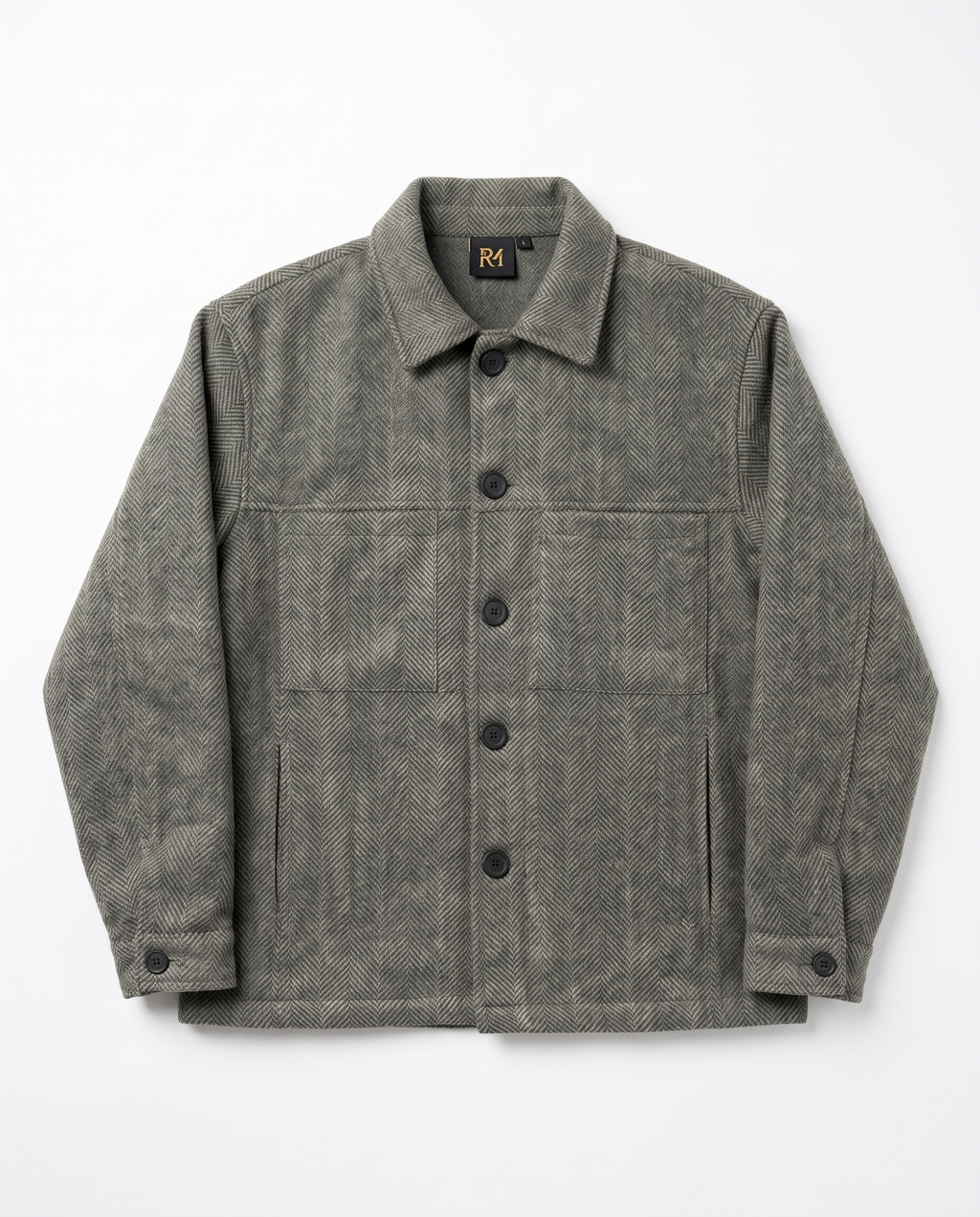 The Overshirt in Olive, front