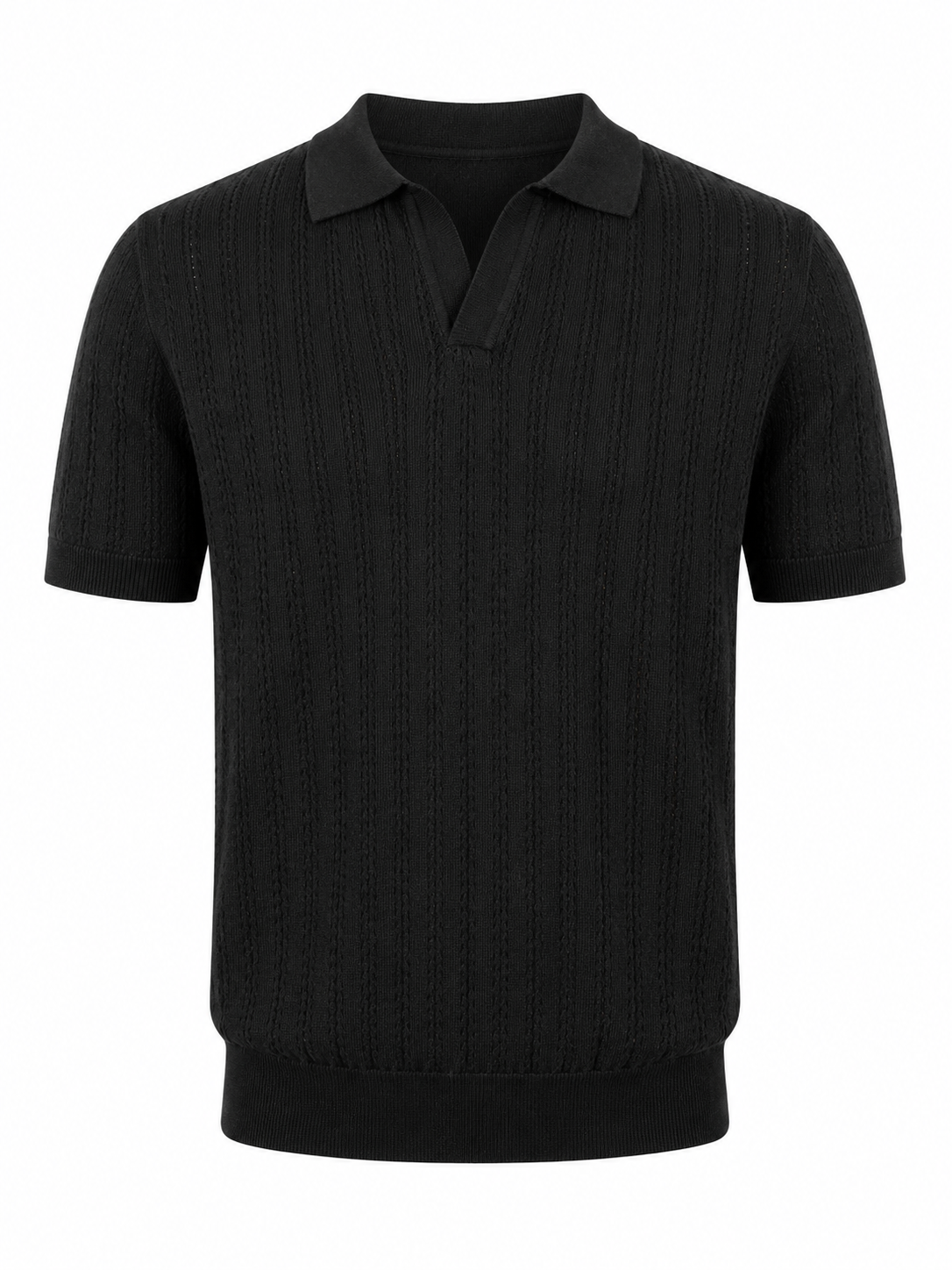 Open Knit Polo