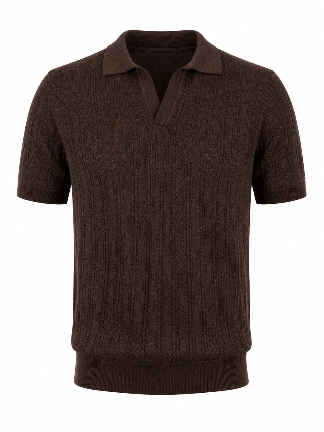 Open Knit Polo