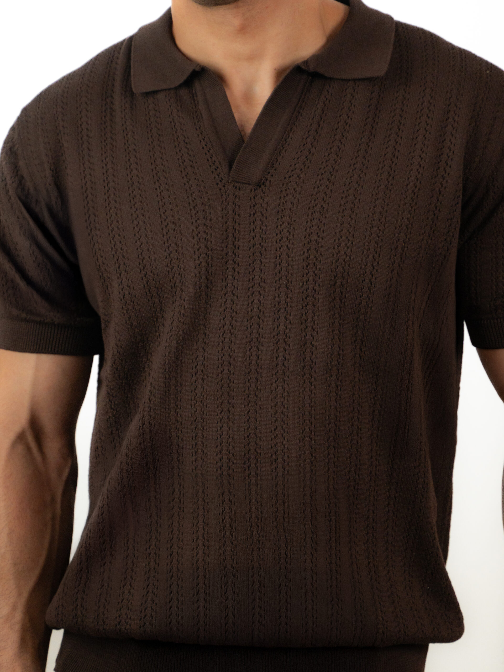 Open Knit Polo - Image 5