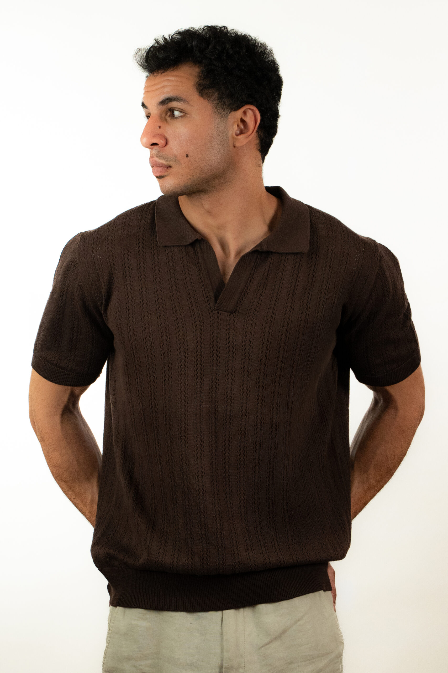 Open Knit Polo - Image 3