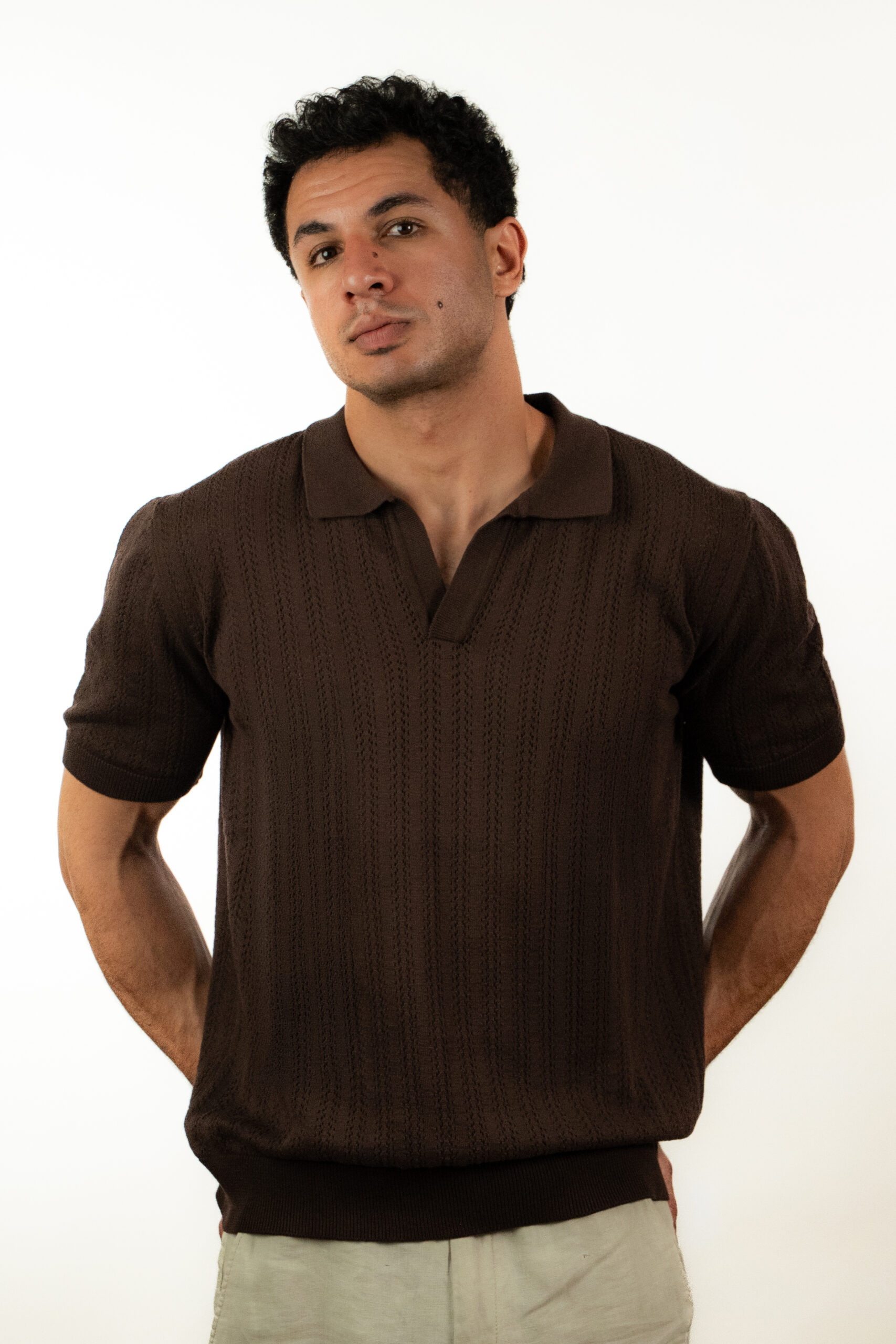 Open Knit Polo - Image 2