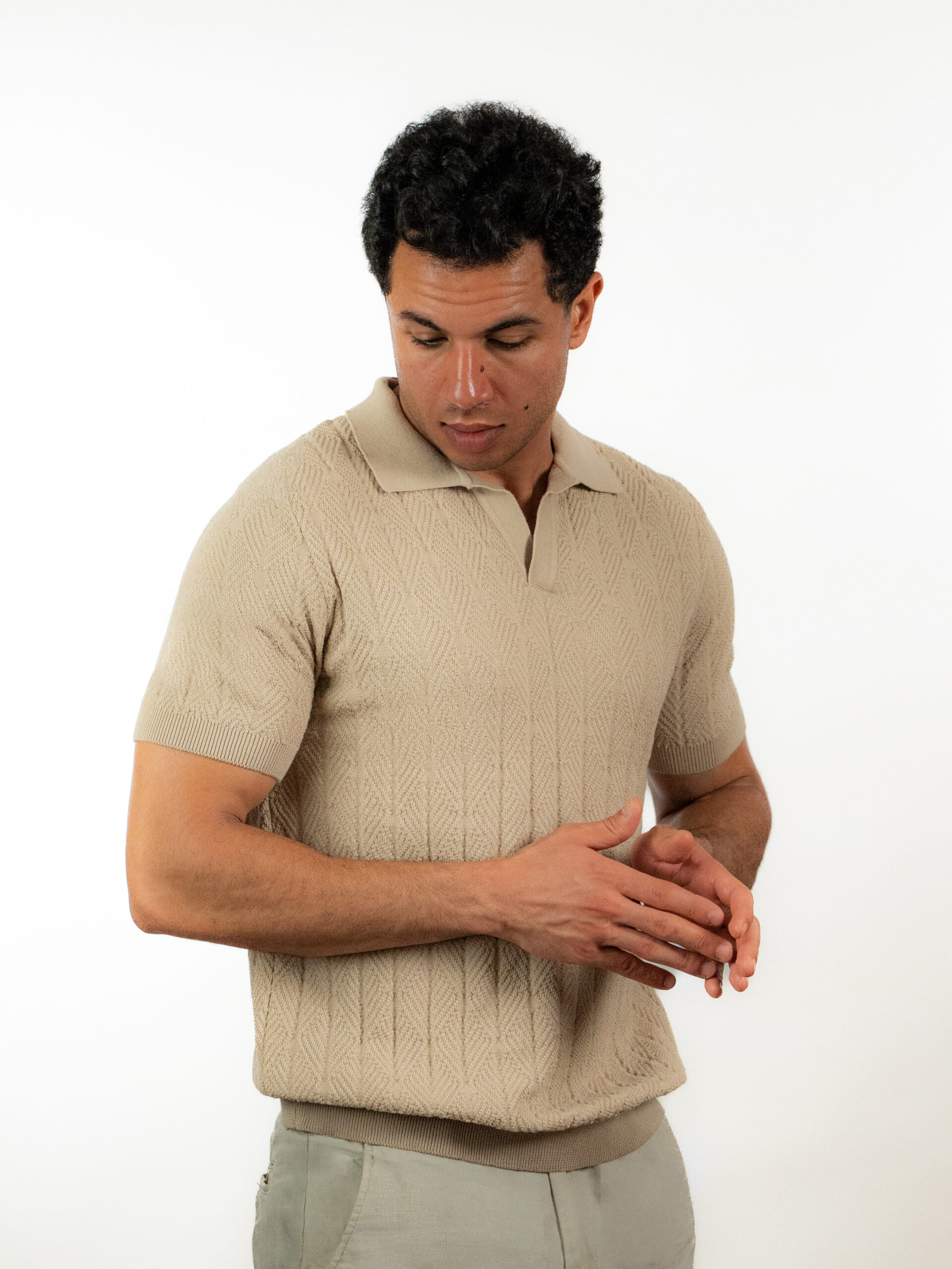 Diamond Knit Polo - Image 3