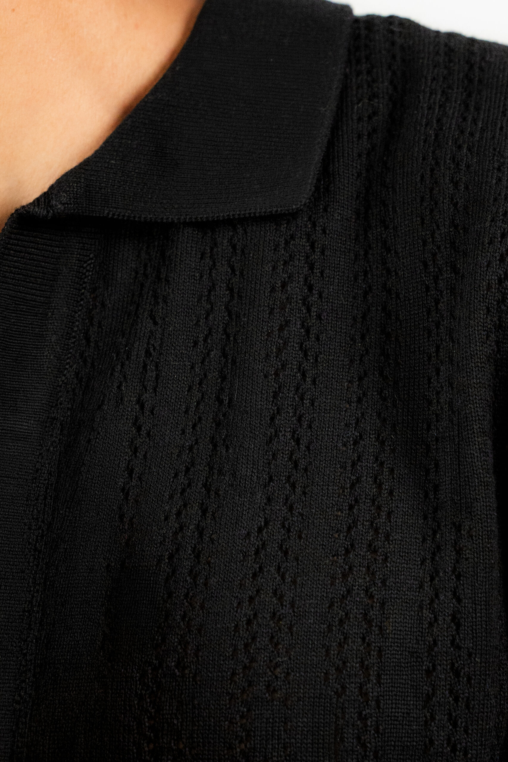 Open Knit Polo - Image 6