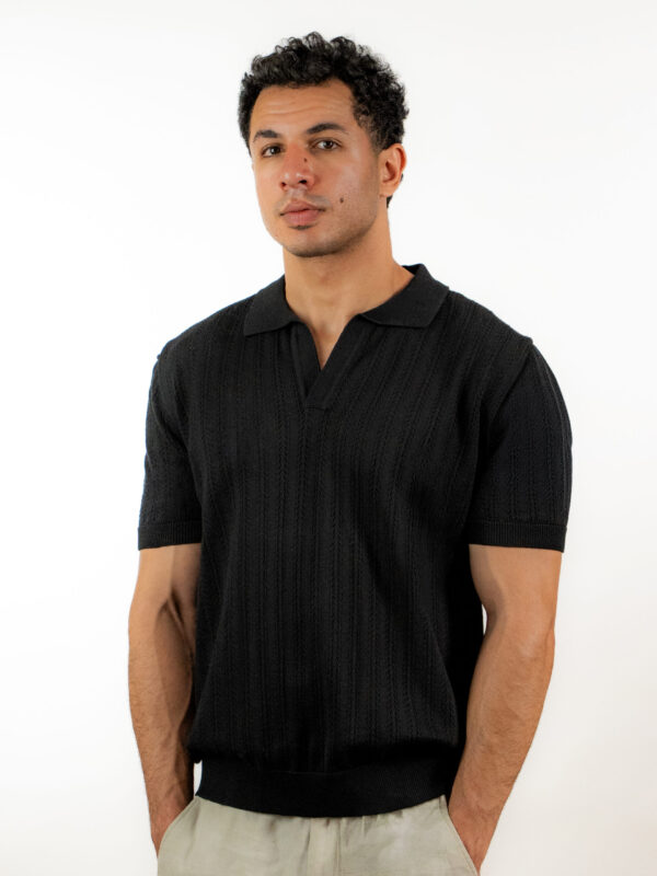Open Knit Polo