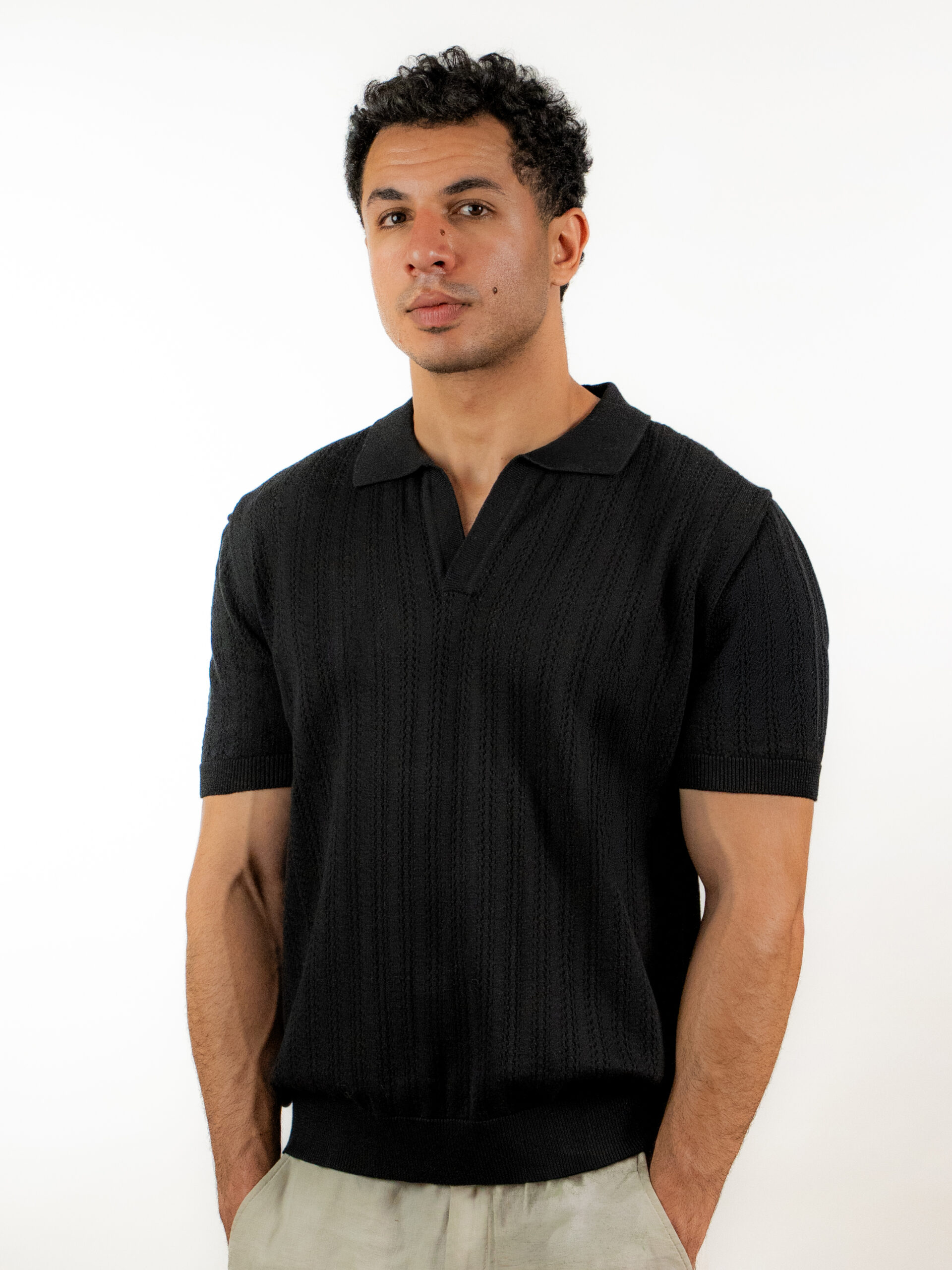 Open Knit Polo - Image 4