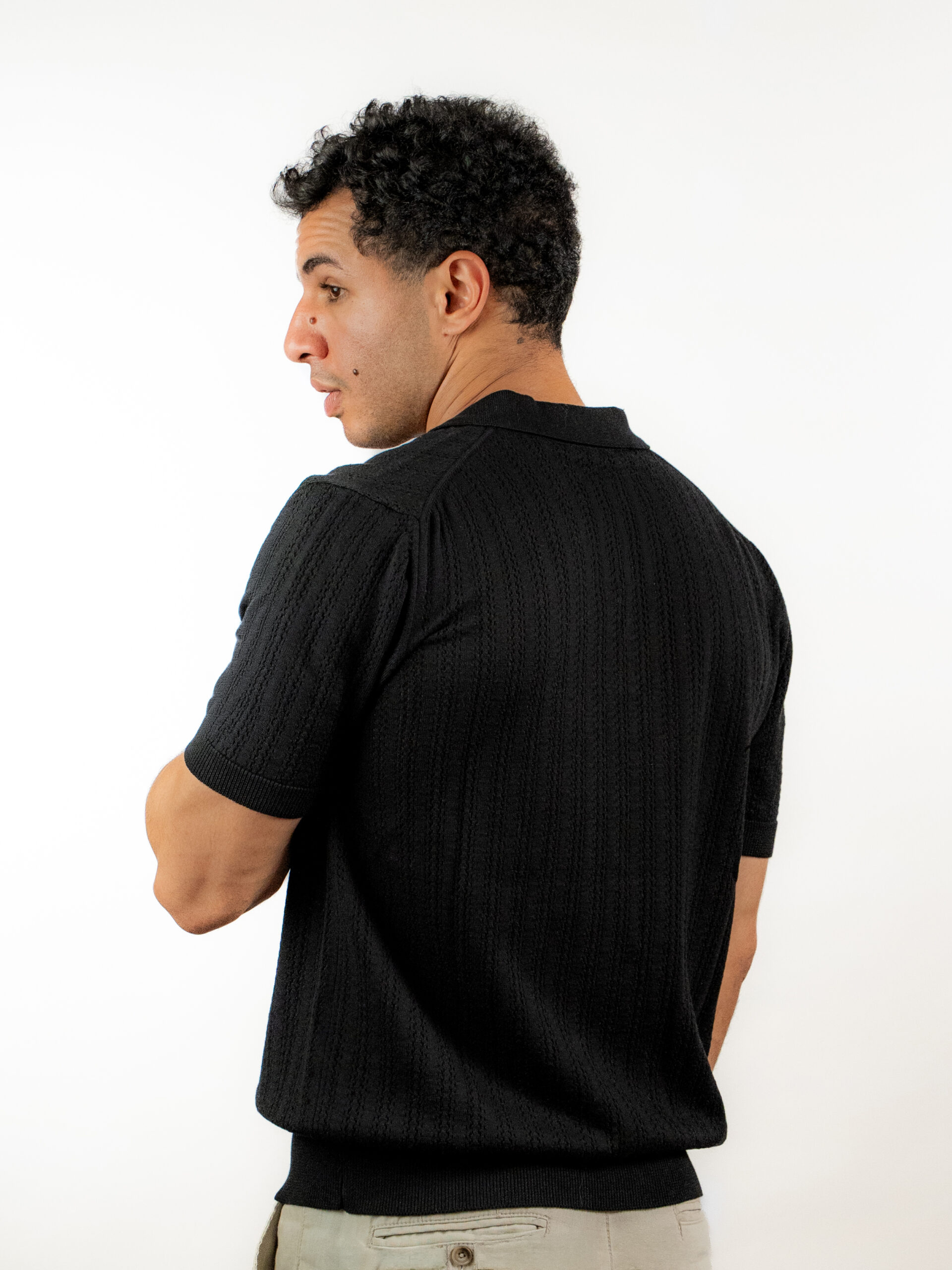Open Knit Polo - Image 3