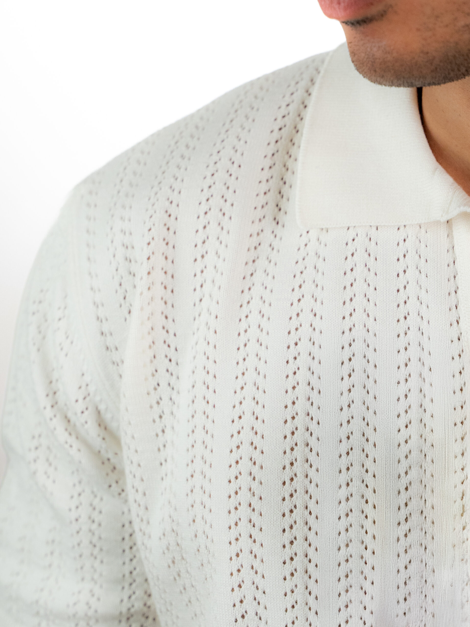 Open Knit Polo - Image 2