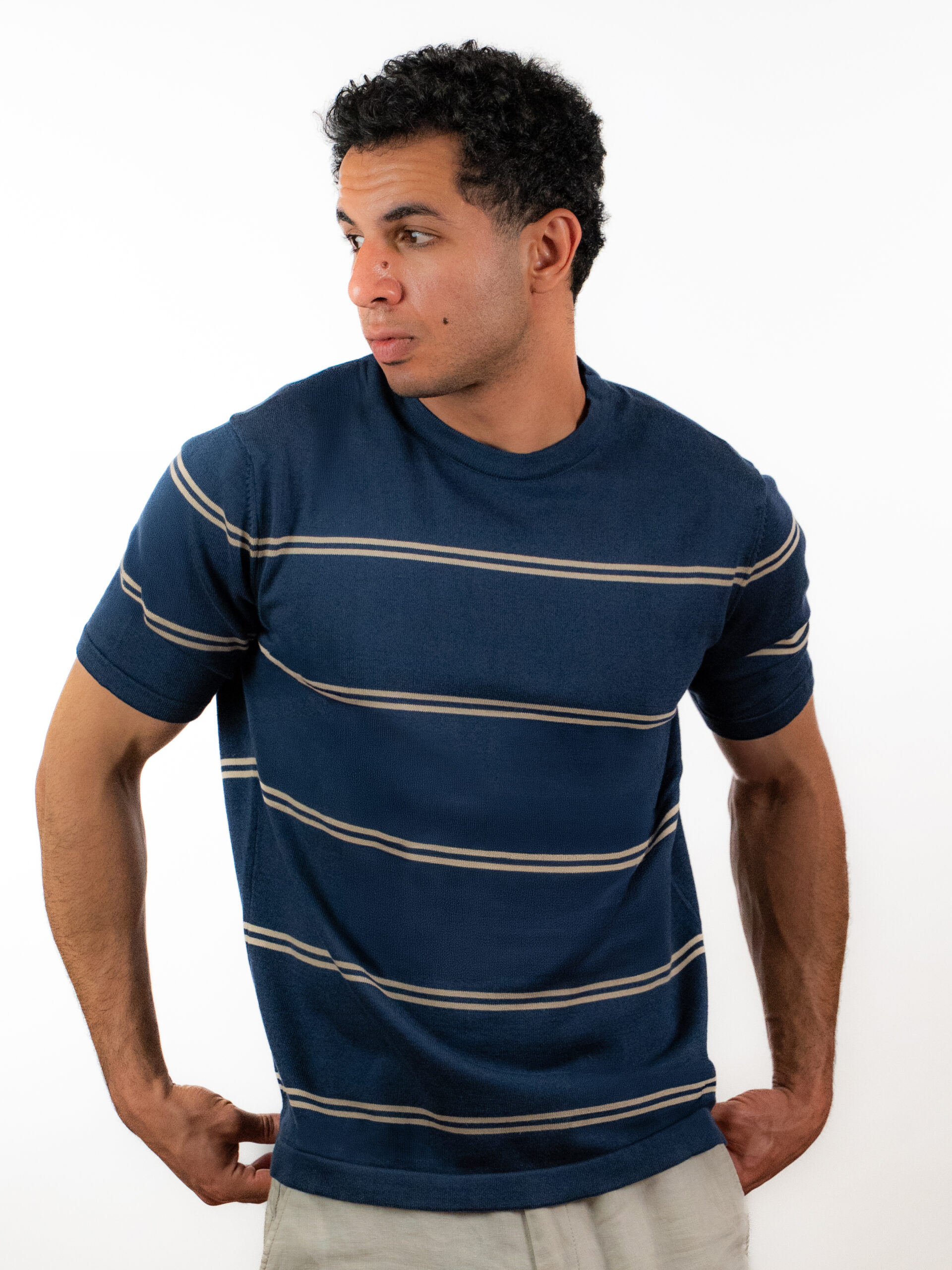 Stripped Crew Neck Knit - Image 2
