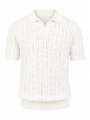 Open Knit Polo