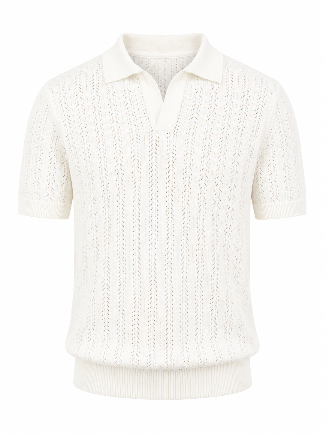 Open Knit Polo